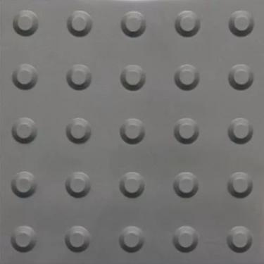 Imagem de Piso Tátil Alerta - 5mmx25x25cm Variedades De Cores Celpan (CINZA)