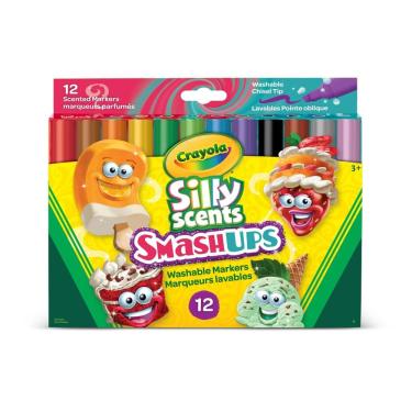 Imagem de Crayola Canetinhas Laváveis ??Perfumadas  SmashUps 12 cores