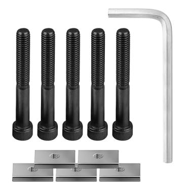 Imagem de LuQiBabe Kit de substituição de parafusos para bandejas e almofadas de fixação de cadeira alta Stokke Tripp Trapp, kit de parafusos de substituição para acessórios de fixação de cadeira alta Tripp