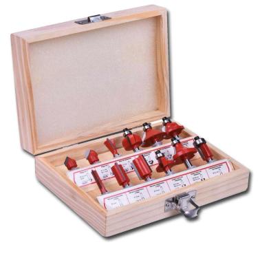 Imagem de Kit Jogo De Fresas Para Tupia Madeira 12 Peças