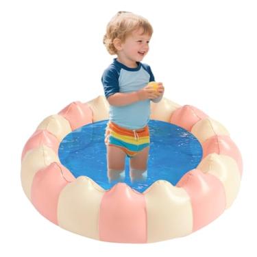 Imagem de Piscina para bebês - piscina inflável no quintal - poço de bola redondo para quintal, exterior, jardim, pátio, acampamento, verão, jogos aquáticos