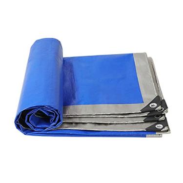 Imagem de OKUOKA Lona grossa de 0,32 mm pano à prova de chuva capa impermeável toldo toldo resistente ao desgaste caminhão carro lona varanda capa suculenta (tamanho: 2 x 5 m)