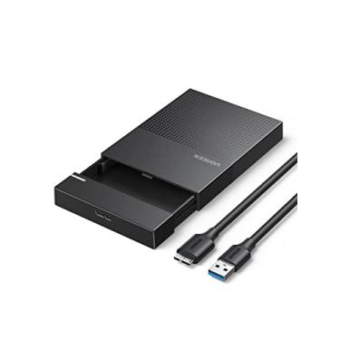 Imagem de UGREEN Gabinete para disco rígido SATA de 2,5 polegadas para USB 3.0 sem ferramentas 7 mm 9,5 mm SSD HDD com UASP, gabinete de disco rígido para laptop externo compatível com Samsung Seagate WD Toshiba