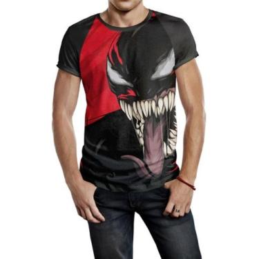 Imagem de Camiseta Raglan Masculina Venom Ref:63 - Smoke