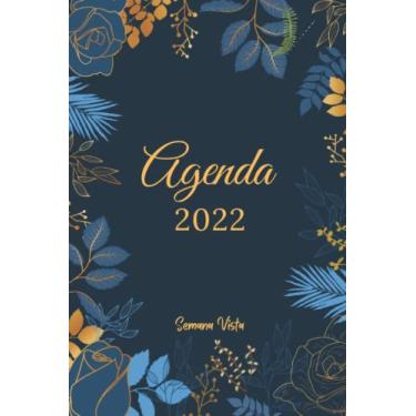 Imagem de Agenda semana vista: 12 meses calendario semanal | Contactos , mis contraseñas , objetivos , lista de tareas , notas , ... | 2 páginas por semana | Flor | Ideas de regalo