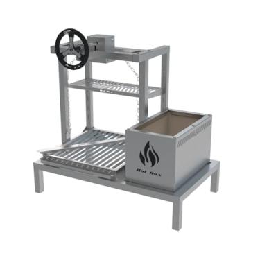 Imagem de HOTBOX, Parrilla de Alvenaria 74X45 Grelha Argentina Com Elevação