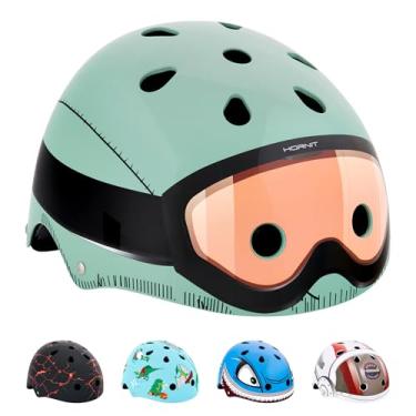 Imagem de Hornit Mini Lids Capacete Infantil de Bicicleta, Scooter, Capacete Rígido para Skate com Luz Traseira, Totalmente Ajustável para Anos de Uso