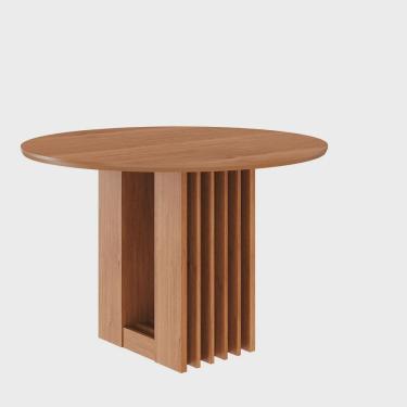 Imagem de Mesa para Sala de Jantar Ariela Redonda 109 Cm sem Vidro Cinamomo