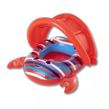 Imagem de Boia Bote Infantil Fralda Carangueijo Bestway Com Cobertura