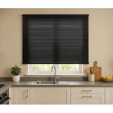 Imagem de Persiana Horizontal PVC 25mm BLOCK 180larg x 160alt Preta