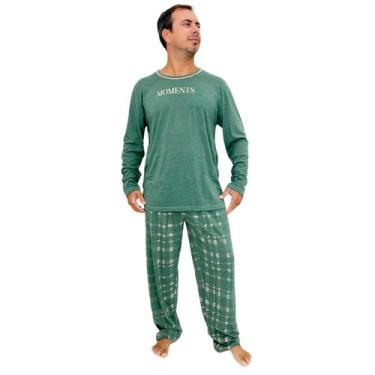 Imagem de Pijama de Inverno Masculino Moments Manga Longa Adulto - Magic Confecç