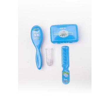 Imagem de Kit Banho Soft com Massageador Gengiva Azul - Cefisa