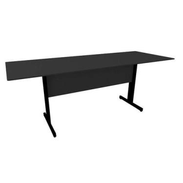 Imagem de Mesa de Reunião Slim 2,00 x 1,00 Preto - Lunasa