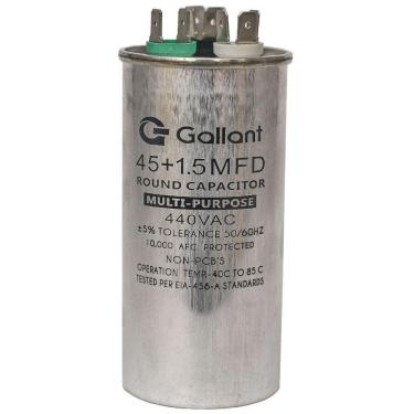 Imagem de Capacitor CBB65 GALLANT 45+1,5MF +-5% 440 VAC GCP45D01A-IX440