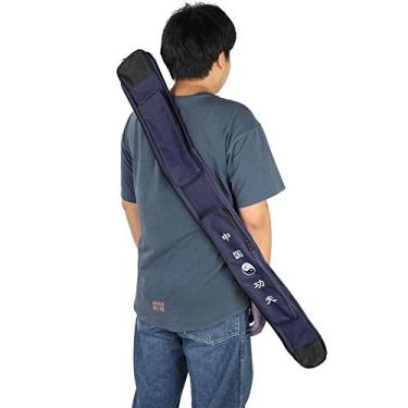Imagem de Bolsa leve de espada de camada única, estojo de transporte multifuncional durável para espada artes marciais (azul)