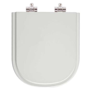 Imagem de Assento Sanitario Poliester com Amortecedor Vogue Plus Cinza para bacia Deca