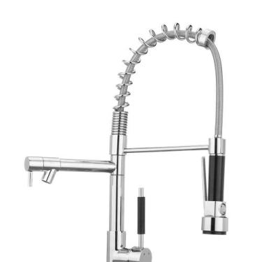 Imagem de Torneira Monocomando Bancada Gourmet Metal Cromado Cozinha - MQC