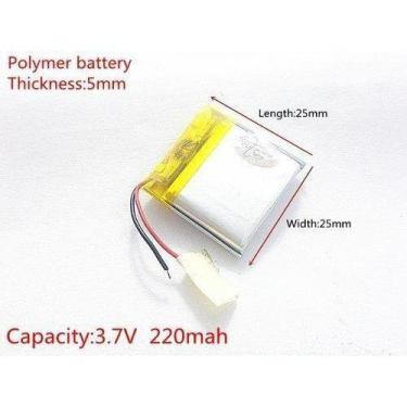Imagem de (6pcs )bateria 3,7v 220mah 5mm X 25mm X 25mm Nova - bgb