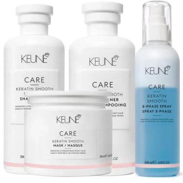 Imagem de Kit Keune Home Care Keratin Smooth (Shampoo + Condicionador + Máscara 