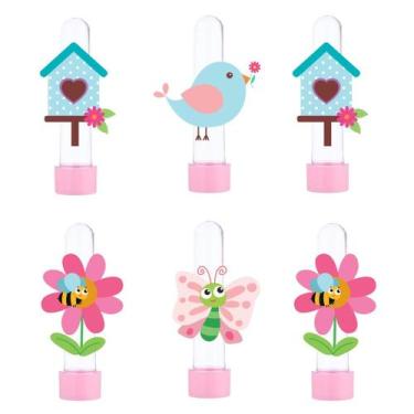 Imagem de 20 Tubetes Personalizado Lembrancinha Jardim Encantado - Barbara Utili