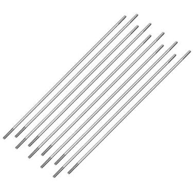 Imagem de uxcell Conector de haste de aço inoxidável M2 x 150 mm, para barco RC, carro, avião, helicóptero, 10 peças