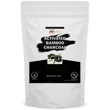 Imagem de Pó de Carvão Vegetal de Bambu Ativado MgAnna 227g para Clareamento Den