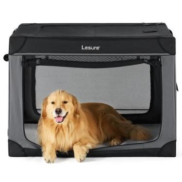 Imagem de Caixa de Transporte Dobrável LE SURE para Cães Grandes - 42 Polegadas