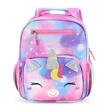 Imagem de Mochila Infantil Mibasies para meninas (5 a 8 anos) - Unicórnio