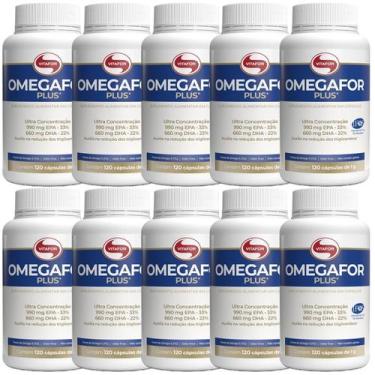 Imagem de Kit 10X ÔmegaFor Plus - 120 Cápsulas 1g - Vitafor