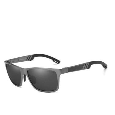 Imagem de Óculos de sol polarizados quadrado unissex metal frame  retro - Kingse
