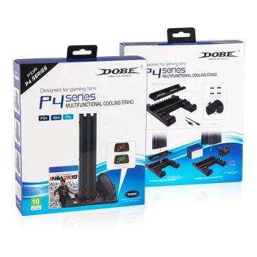 Imagem de Base Vertical Cooler Ps4, Ps4 Slim, Ps4 Pro Ventilador Gamer