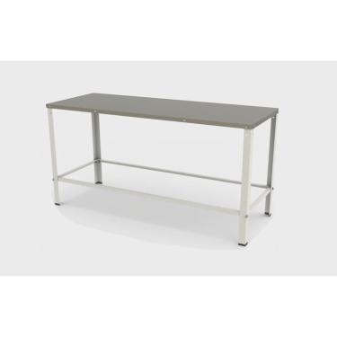 Imagem de Mesa Bancada Desmontável Braesi Tampo Inox 304 Estrutura Pintada 1,60x060 MBR-015