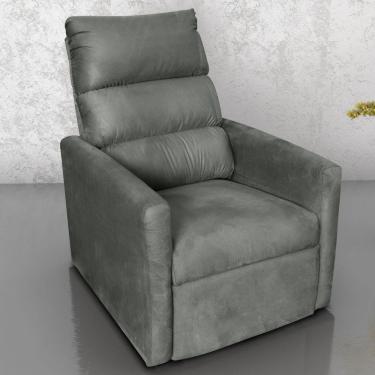 Imagem de Poltrona Reclinável Do Papai Neiva Suede Chumbo