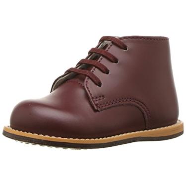 Imagem de JOSMO Tênis de caminhada unissex infantil First Walker, Burgundy, 3.5 Toddler