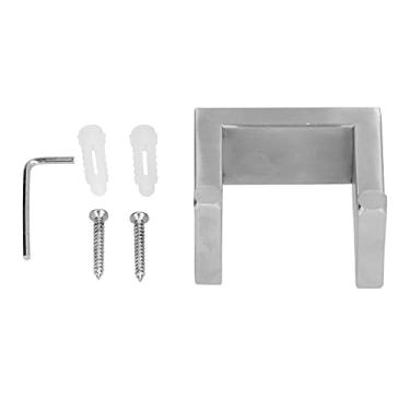 Imagem de Toalheiro de gancho duplo, suporte de parede de armazenamento de toalhas de aço inoxidável escovado 304 para banheiro