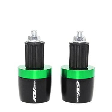 Imagem de Extremidades das manoplas do guidão da motocicleta, tampas das extremidades dos manoplas, acessórios deslizantes de peso para Suzuki SV650S SV 650S SV650 1999-2019