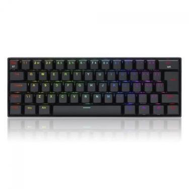 Imagem de Teclado Sem Fio Redragon Mecânico Draconic Pro, RGB, Switch Red, ABNT2