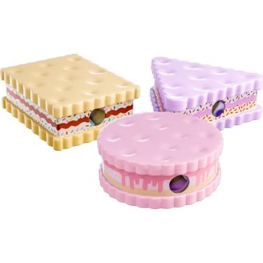 Imagem de Apontador C/Depósito Biscoito 3 Modelos 3 Cores 12Un Sertic