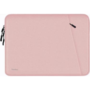 Imagem de Capa para laptop de 14 polegadas, capa protetora à prova de choque para computador com bolso de acessórios, bolsa portátil para laptop compatível com MacBook Air/Pro de 14 polegadas, Dell, HP, Acer