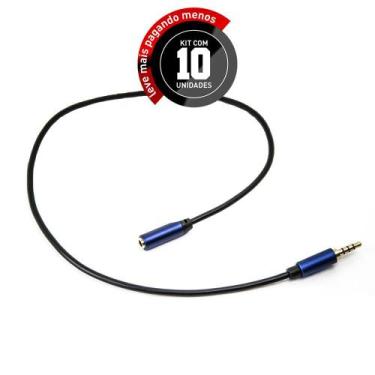 Imagem de Kit 10 Extensão Fone e Microfone P3 Profissional 3 metros - CIRILO CAB