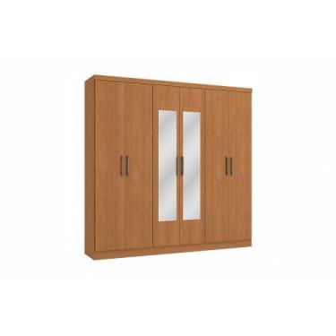 Imagem de Guarda-Roupa 6 Portas 3 Gavetas Kappesberg New, J559-CN, Canela