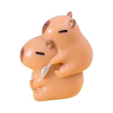 Imagem de Miniaturas De Capivara Em Resina Multicolorida, Estátuas De Desenho DI