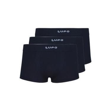 Imagem de Kit com 3 Cuecas Sunga Lupo 656-001, Preto, P