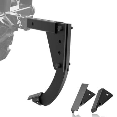 Imagem de LCGP Estripador de trincheira montado em engate, acessório de engate de 3 pontos com arado de haste de vala de 41 cm, subsolador resistente para cortador de grama de trator ATV/UTV, escavador de vala