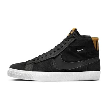 Imagem de Nike Tênis masculino SB Zoom Blazer médio (preto/preto/branco/antracite, sistema de tamanho de calçados dos EUA, adulto, masculino, numérico, médio, 41), Preto, 9.5