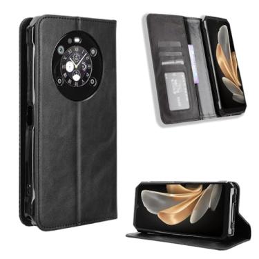 Imagem de Kukoufey Compatível com capas de telefone Fossibot F109, capa carteira de couro flip compatível com Fossibot F109 capa preta