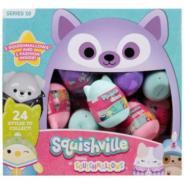 Imagem de Kit Surpresa de 24 Pelúcias Squishmallows 5 cm para Crianças, Squishville SQM0554, Colorido