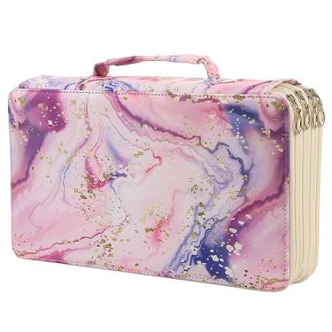 Imagem de Lbxgap Estojo organizador portátil de 300 compartimentos de cor com estampa para lápis de aquarela Prismacolor, lápis de cor Crayola, lápis Marco