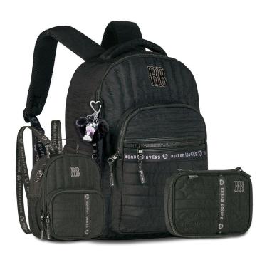 Imagem de Mochila Costas Rebecca Bonbon Kit Escolar com Lancheira e Estojo-Feminino