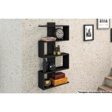 Imagem de Prateleira Quarto Casal Am 3087 Preto - Movelbento